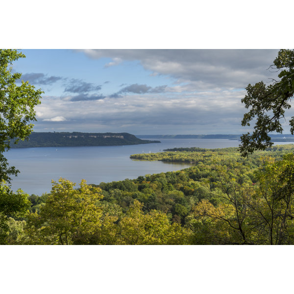 Union Rustic Leinwandbild Mississippi River Lake Pepin Wayfair De